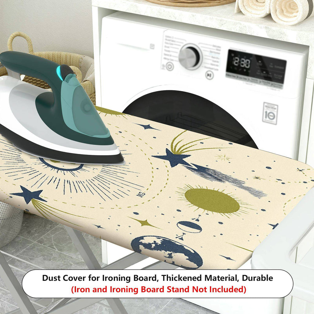 1-Piece Starry Universe Cosmic  Ironing Board Cover, Universal Size, Without Board