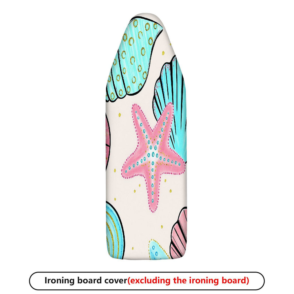 1-Piece Shell Starfish Ocean  Ironing Board Cover, Universal Size, Without Board