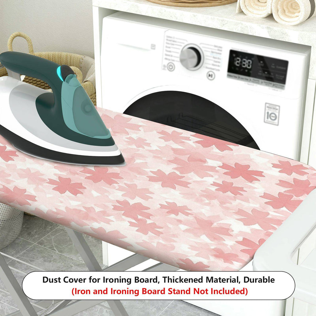 1-Piece Floral Pattern Pink Star  Ironing Board Cover, Universal Size, Without Board