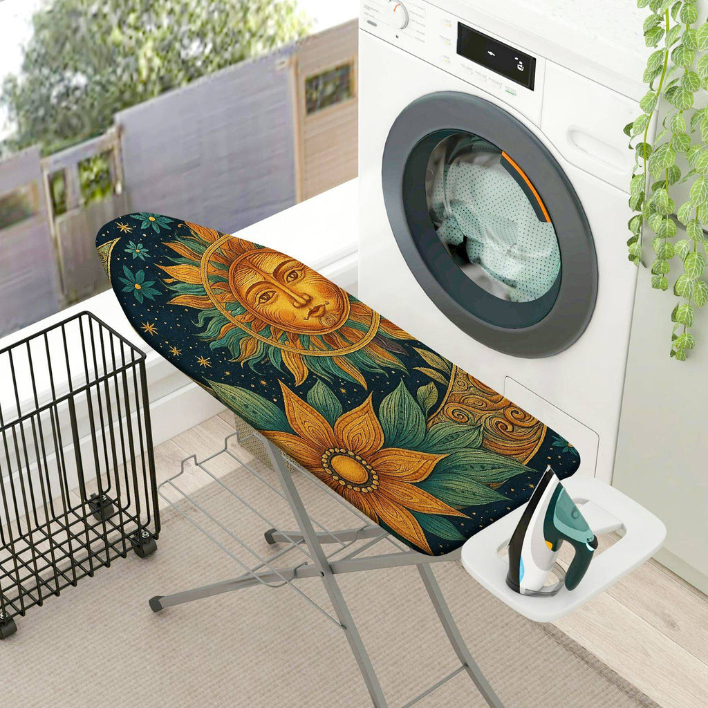1-Piece Sun Moon Stars  Ironing Board Cover, Universal Size, Without Board