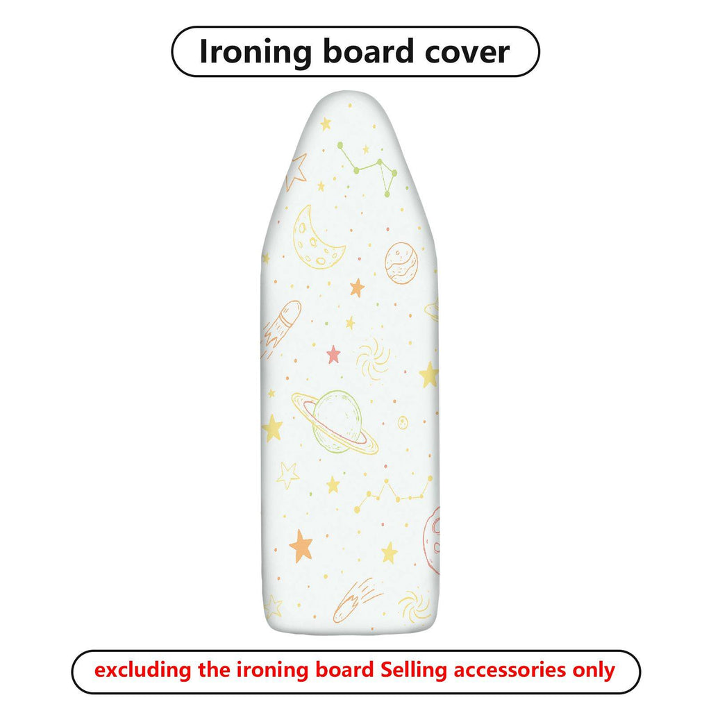 1-Piece Star Moon Rocket  Ironing Board Cover, Universal Size, Without Board