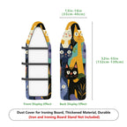 1-Piece colorful abstract cat pattern  Ironing Board Cover, Universal Size, Without Board