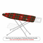 1-Piece Plaid Snowflake Christmas  Ironing Board Cover, Universal Size, Without Board