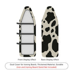 1-Piece Cow Print Animal Pattern Black and White  Ironing Board Cover, Universal Size, Without Board