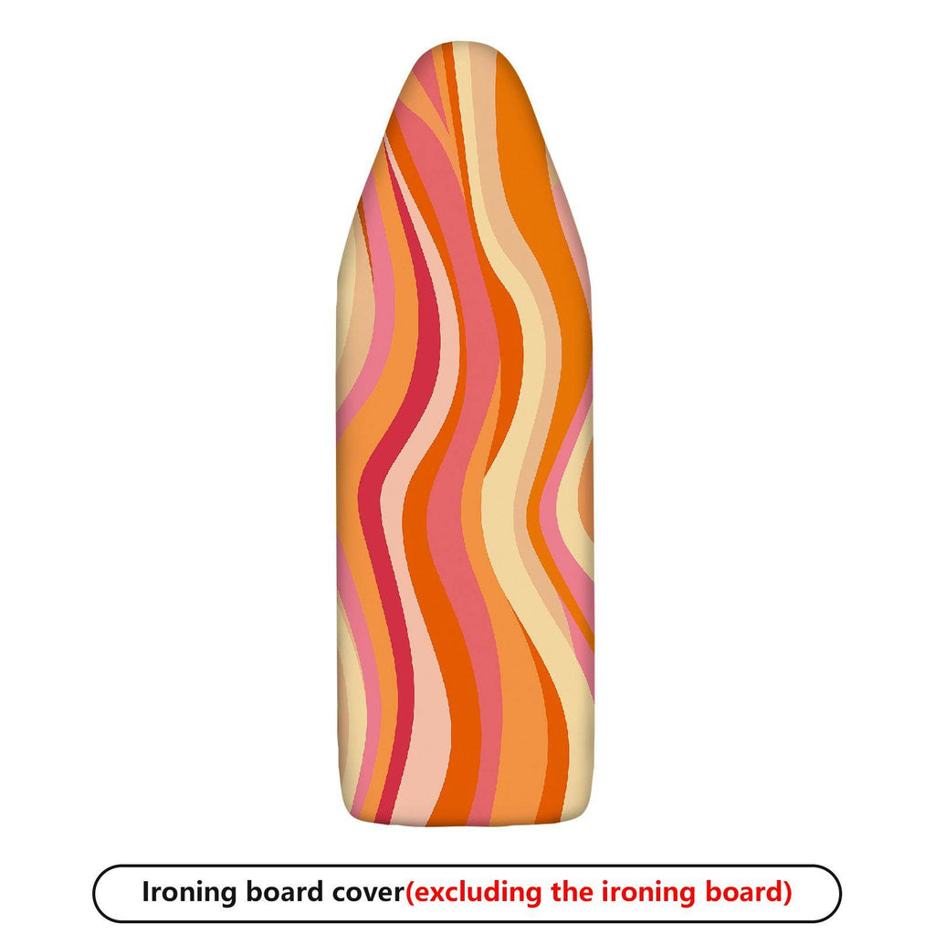 1-Piece Colorful Striped Pattern Waves Swirl  Ironing Board Cover, Universal Size, Without Board