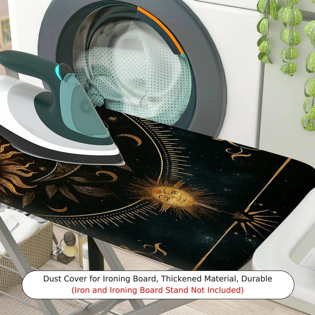 1-Piece Sun Moon Stars  Ironing Board Cover, Universal Size, Without Board