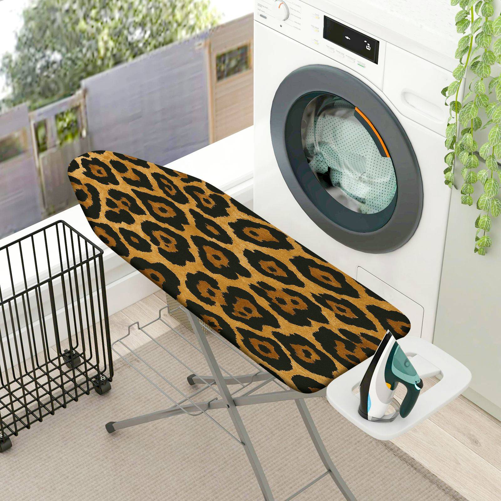1-Piece Leopard Animal Print Fashion  Ironing Board Cover, Universal Size, Without Board