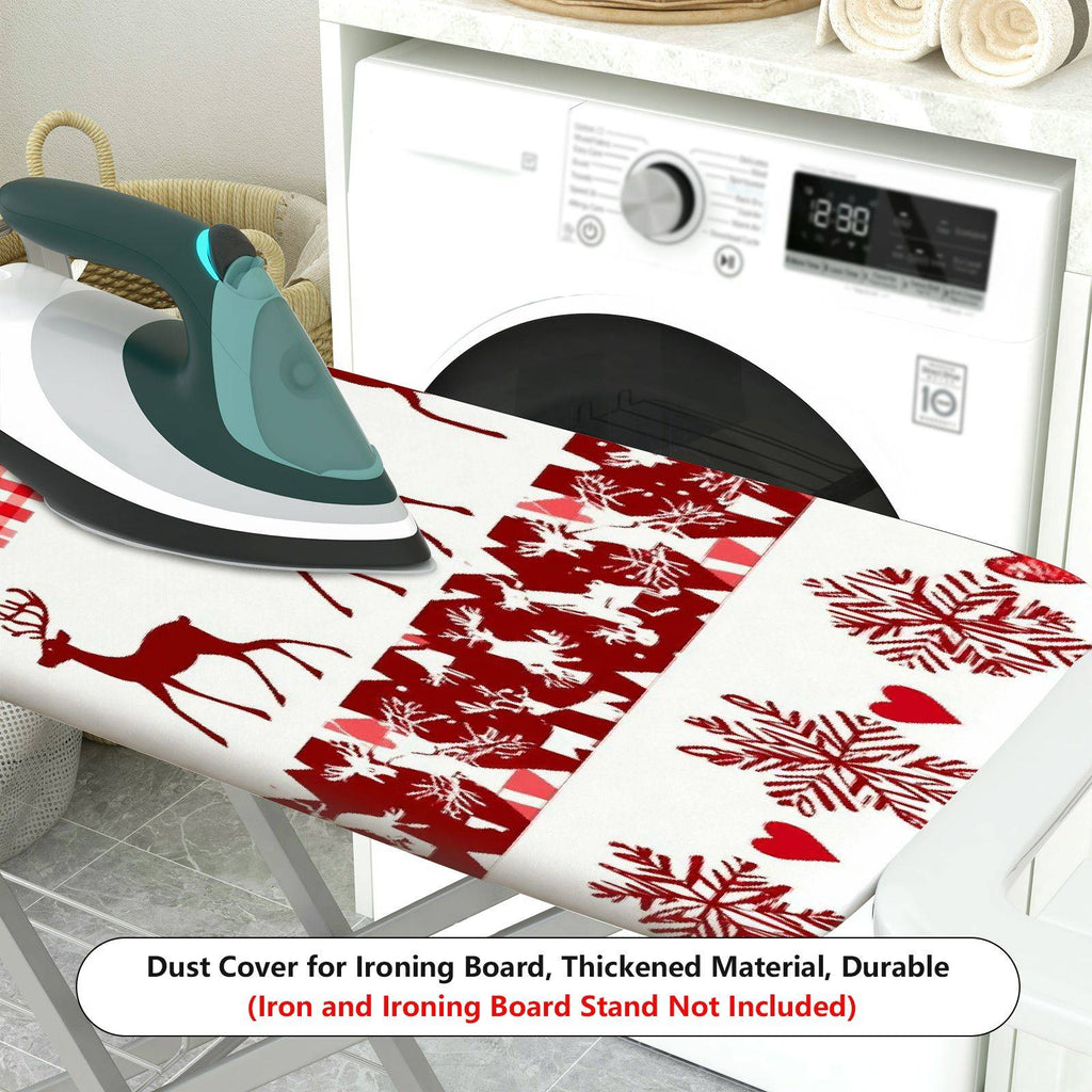 1-Piece Christmas Reindeer Snowflake  Ironing Board Cover, Universal Size, Without Board