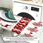 1-Piece Christmas Reindeer Snowflake  Ironing Board Cover, Universal Size, Without Board