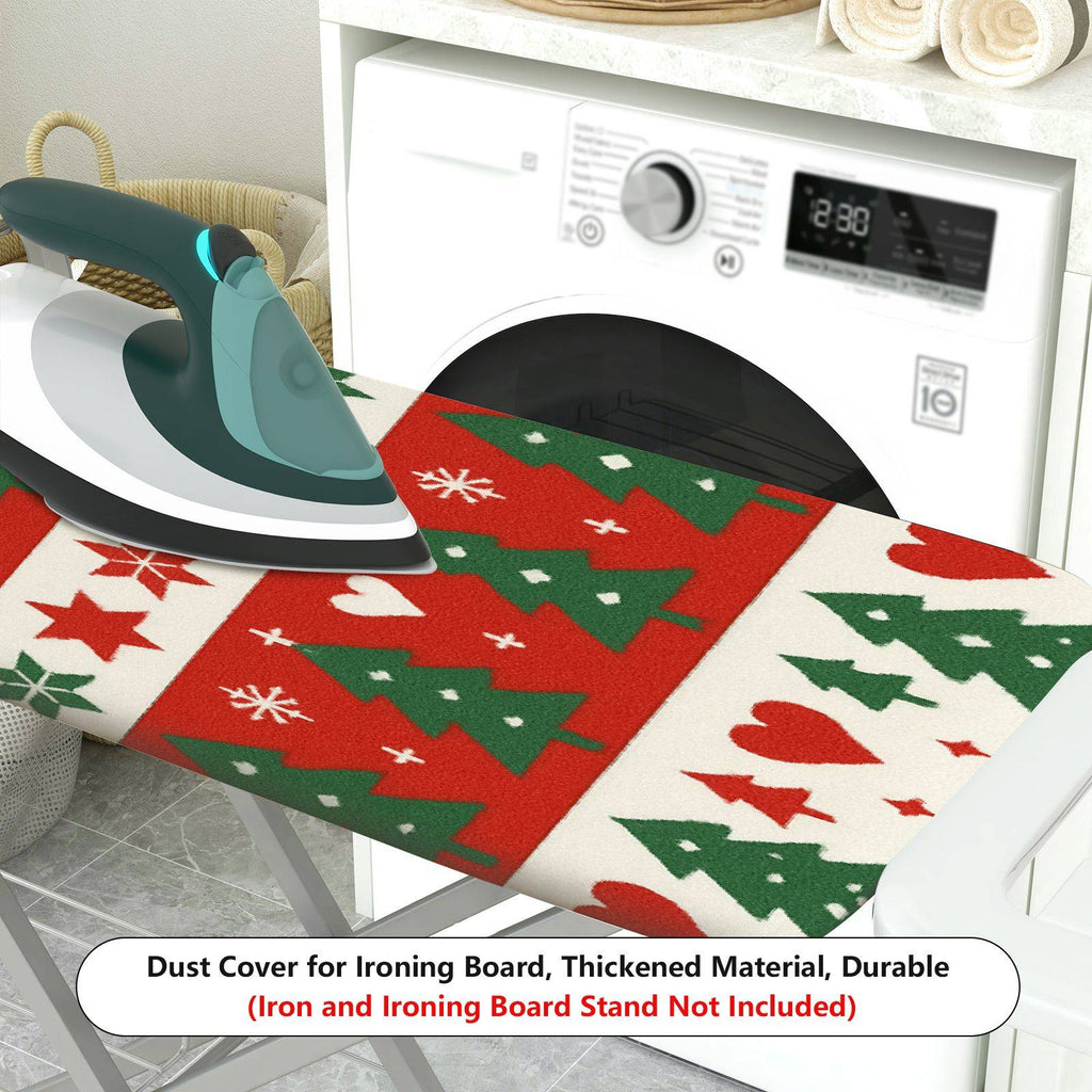 1-Piece Reindeer Tree Snowflake  Ironing Board Cover, Universal Size, Without Board