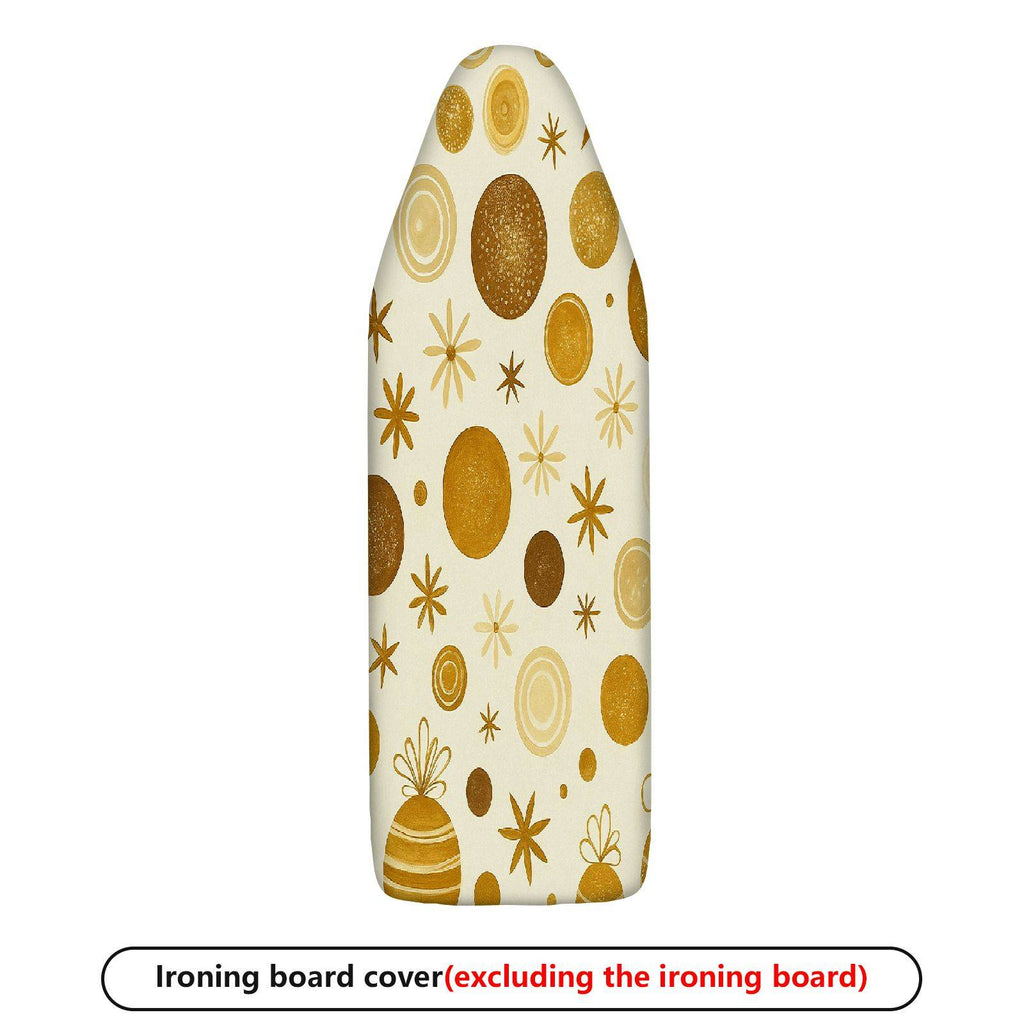 1-Piece Golden Circle Star Ornament Pattern  Ironing Board Cover, Universal Size, Without Board