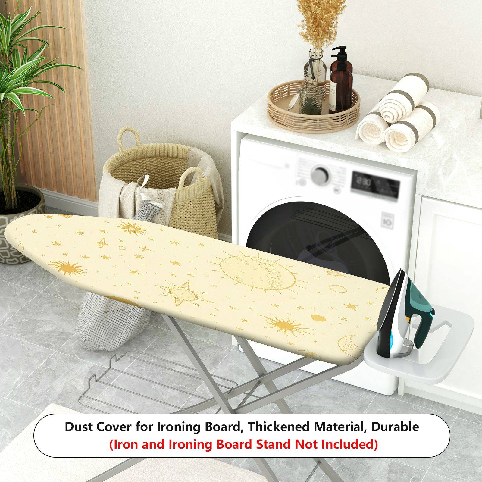 1-Piece Sun Moon Star  Ironing Board Cover, Universal Size, Without Board
