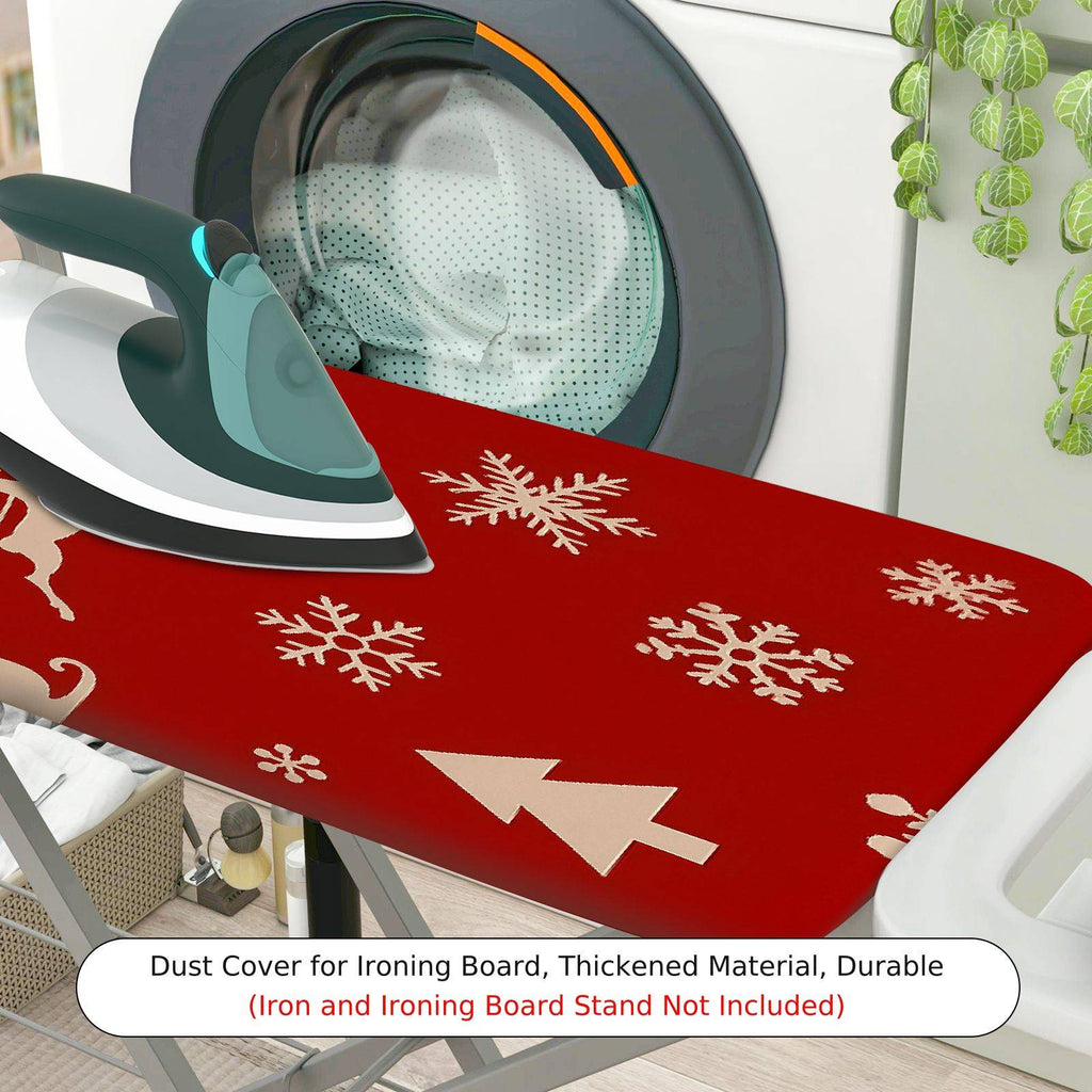 1-Piece Reindeer Snowflake Christmas  Ironing Board Cover, Universal Size, Without Board