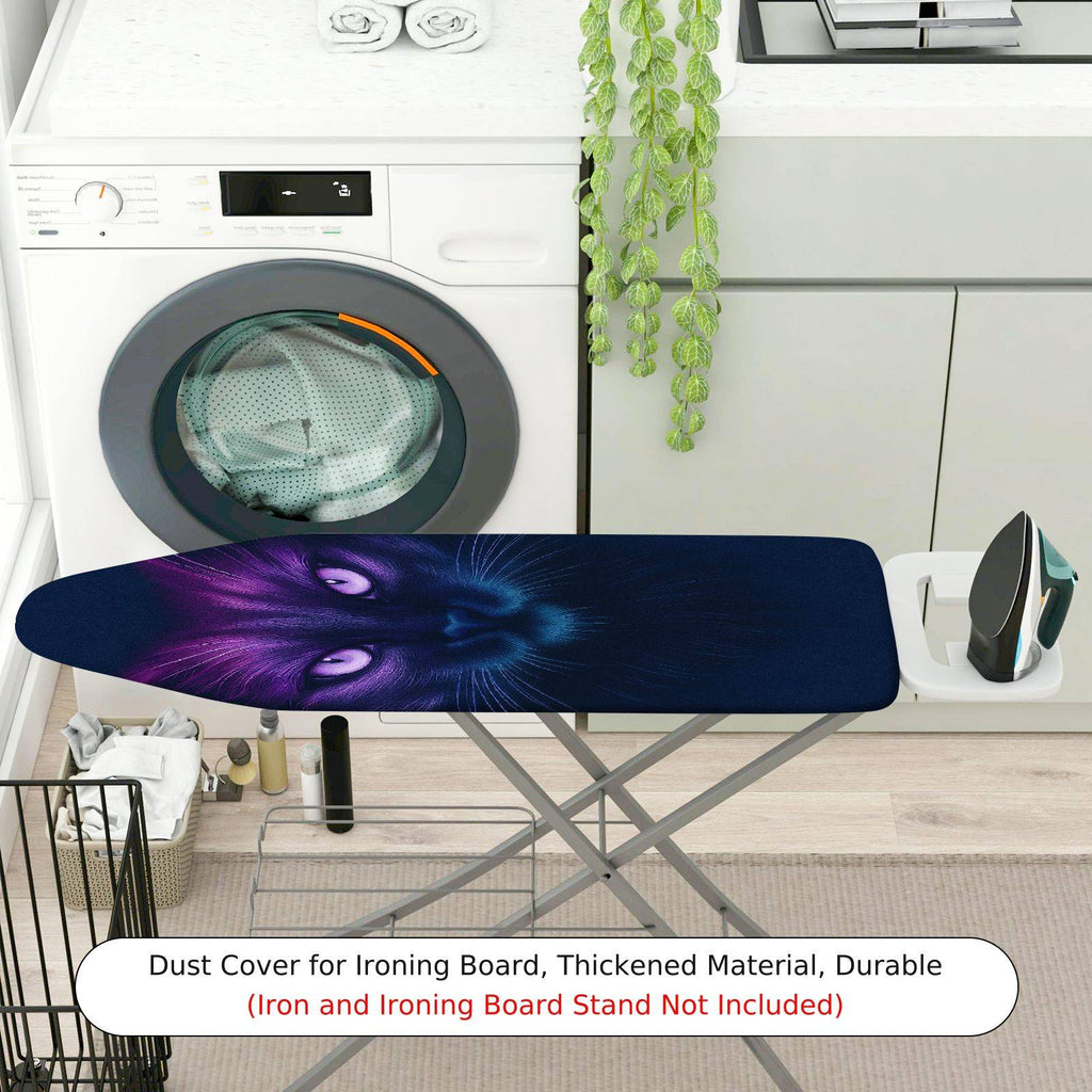 1-Piece Cat Mysterious Elegant  Ironing Board Cover, Universal Size, Without Board