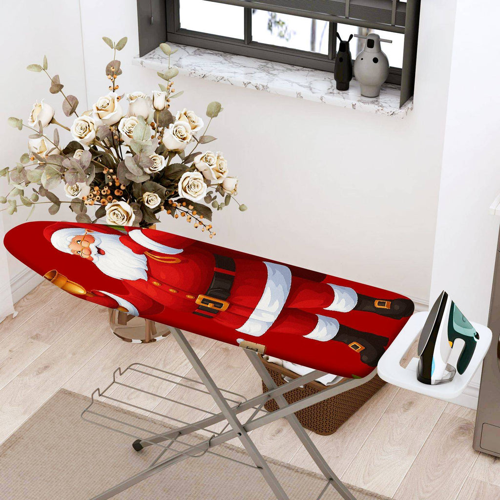 1-Piece Santa Claus Red Festive  Ironing Board Cover, Universal Size, Without Board