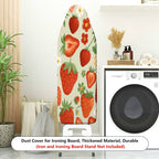 1-Piece Strawberry Fruit Floral  Ironing Board Cover, Universal Size, Without Board