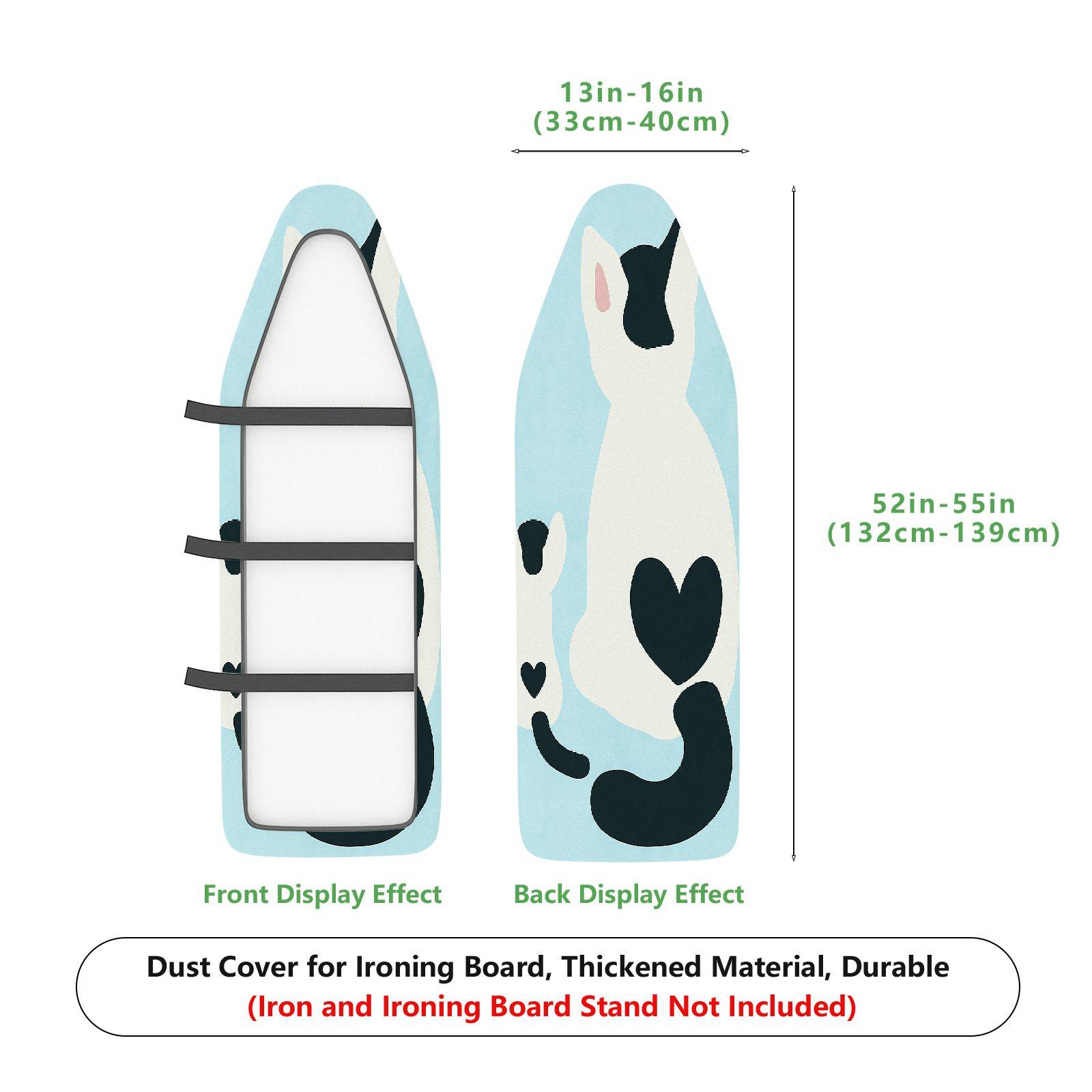1-Piece Animal Dog Blue  Ironing Board Cover, Universal Size, Without Board