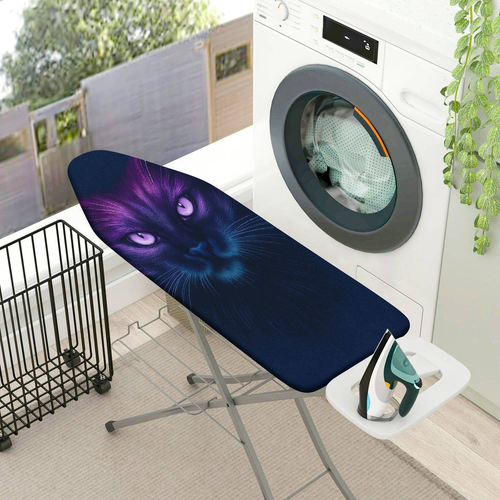 1-Piece Cat Mysterious Elegant  Ironing Board Cover, Universal Size, Without Board