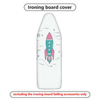 1-Piece Rocket Space Star  Ironing Board Cover, Universal Size, Without Board