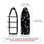 1-Piece Night Black Bat Moon Star  Ironing Board Cover, Universal Size, Without Board
