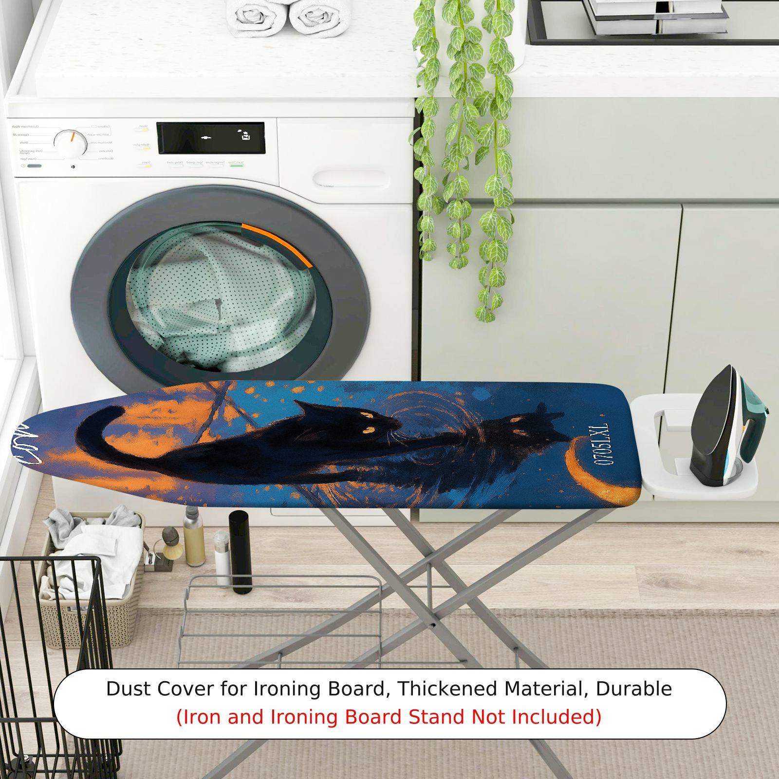 1-Piece cat starry night galaxy  Ironing Board Cover, Universal Size, Without Board