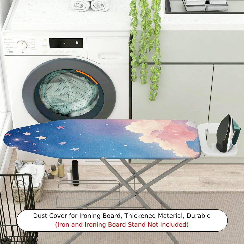 1-Piece Starry Cloud Pastel Sky  Ironing Board Cover, Universal Size, Without Board