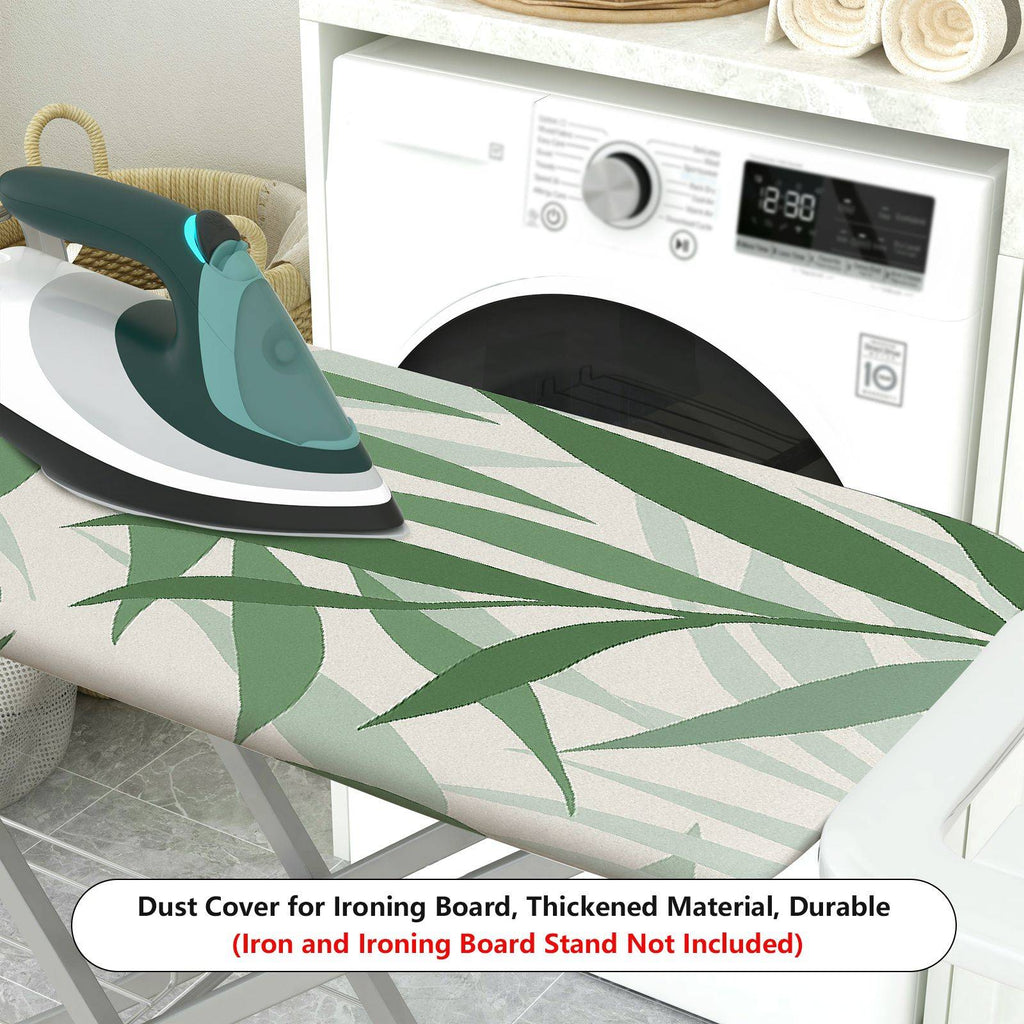 1-Piece Green Leaf Tropical Forest Nature  Ironing Board Cover, Universal Size, Without Board
