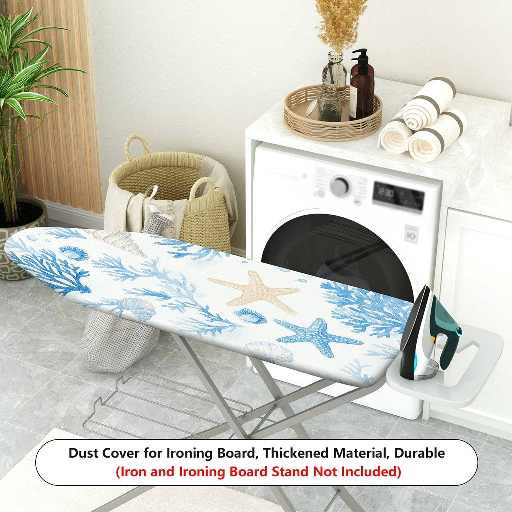 1-Piece Starfish Shell Coral  Ironing Board Cover, Universal Size, Without Board