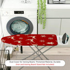 1-Piece Reindeer Snowflake Christmas  Ironing Board Cover, Universal Size, Without Board