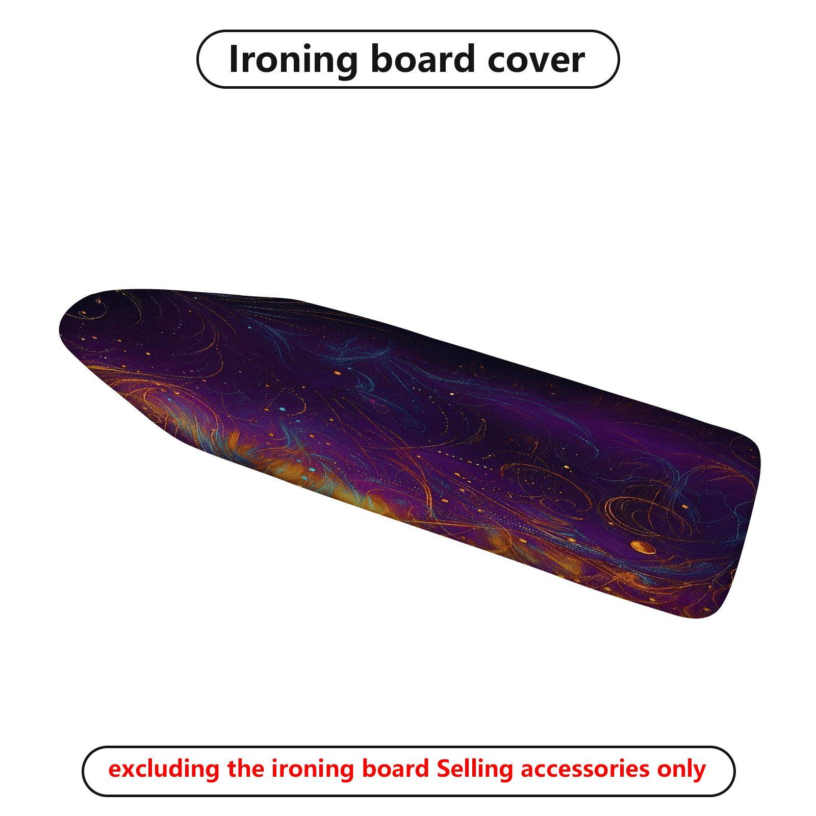1-Piece Cosmic Starry Night Abstract  Ironing Board Cover, Universal Size, Without Board