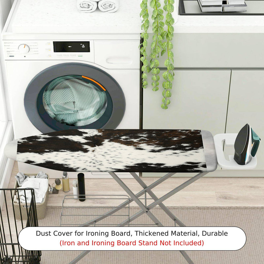1-Piece Animal Print Faux Fur Black And White  Ironing Board Cover, Universal Size, Without Board