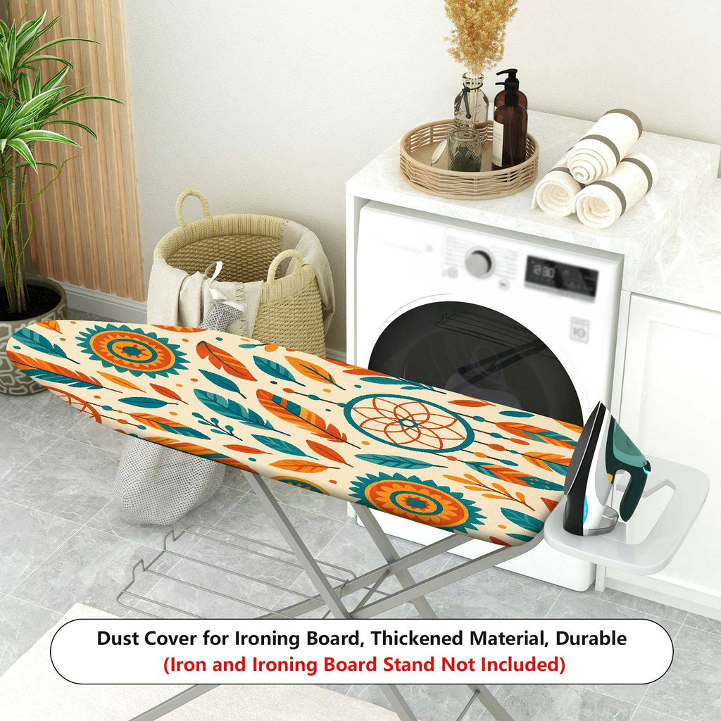 1-Piece Bohemian Dreamcatcher Feather  Ironing Board Cover, Universal Size, Without Board