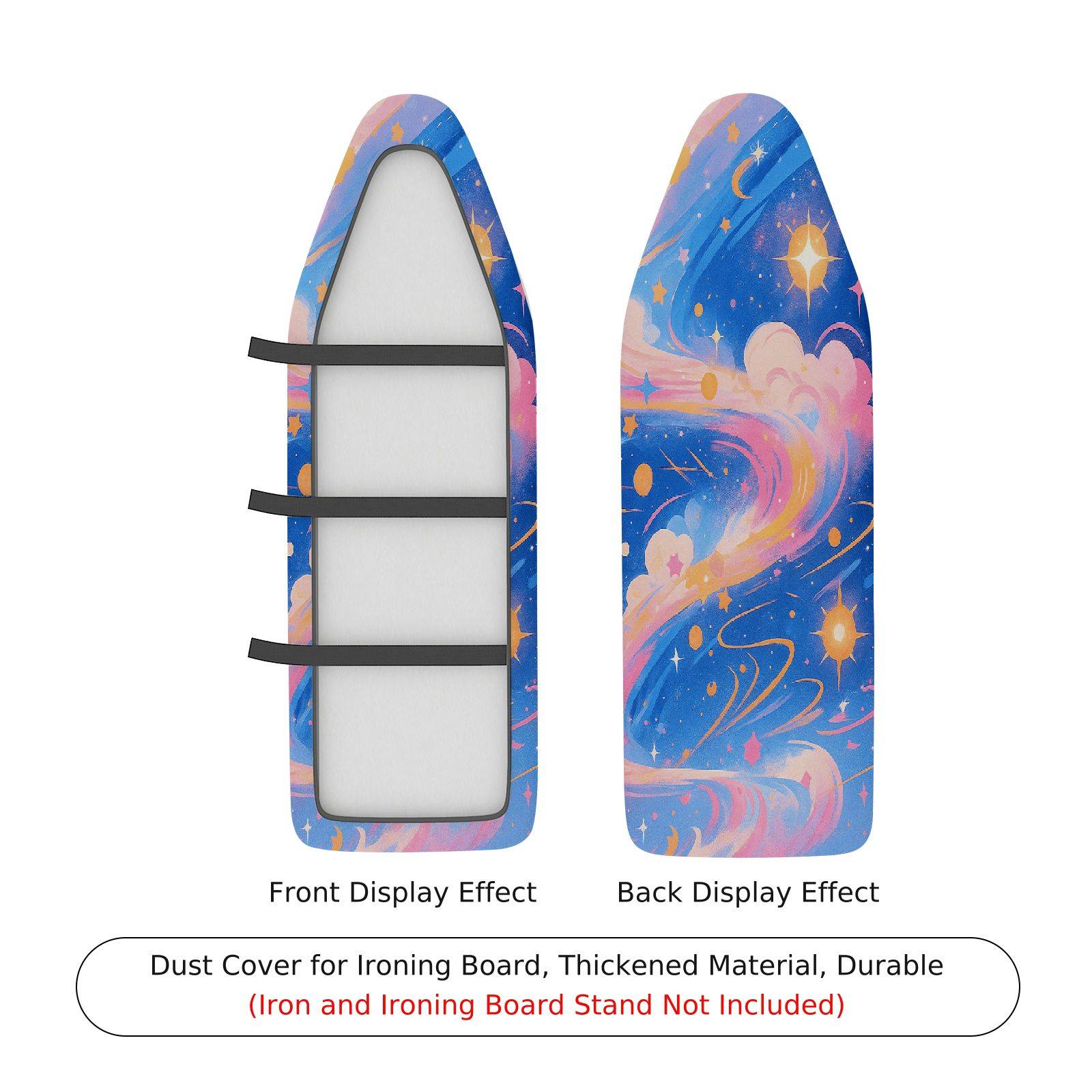 1-Piece Galaxy Stars Clouds  Ironing Board Cover, Universal Size, Without Board