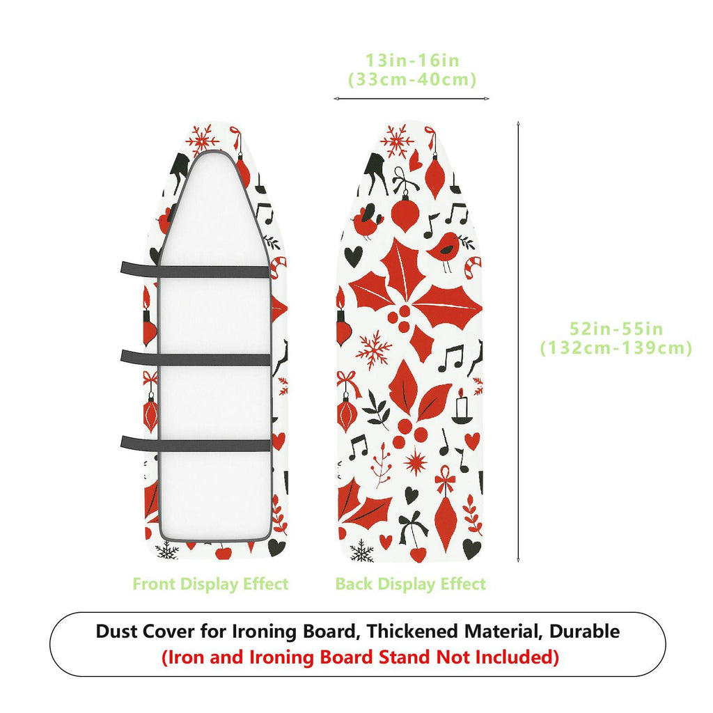 1-Piece Christmas Reindeer Music  Ironing Board Cover, Universal Size, Without Board
