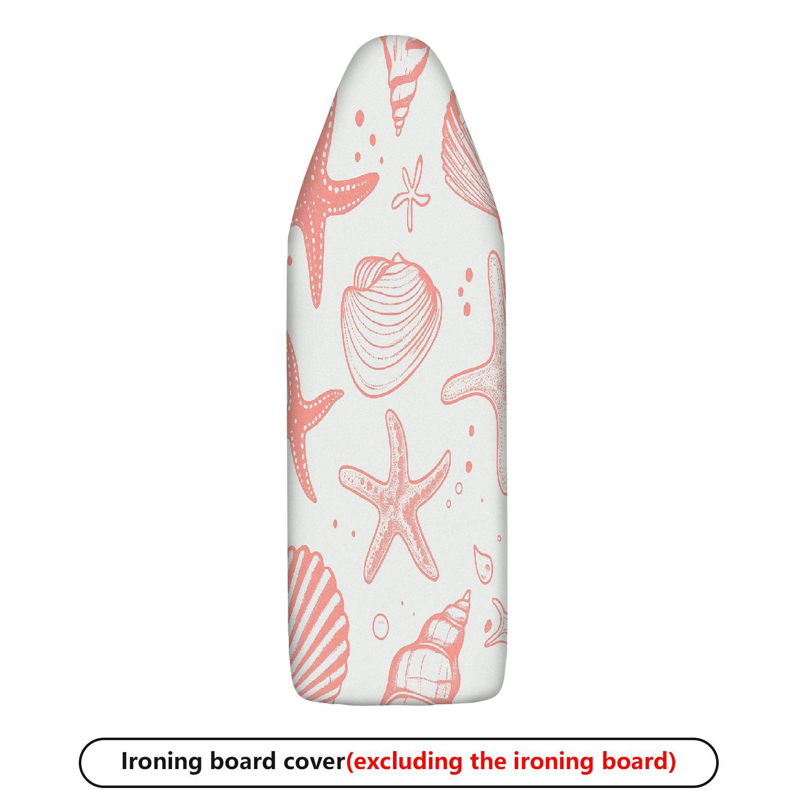 1-Piece Beach Starfish Shell  Ironing Board Cover, Universal Size, Without Board