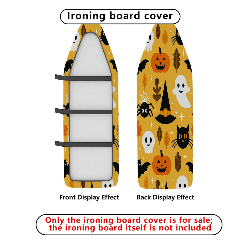 1-Piece Pumpkin Ghost Cat  Ironing Board Cover, Universal Size, Without Board