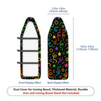 1-Piece Colorful Stars Confetti Party  Ironing Board Cover, Universal Size, Without Board