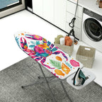 1-Piece Tropical Floral Crab  Ironing Board Cover, Universal Size, Without Board