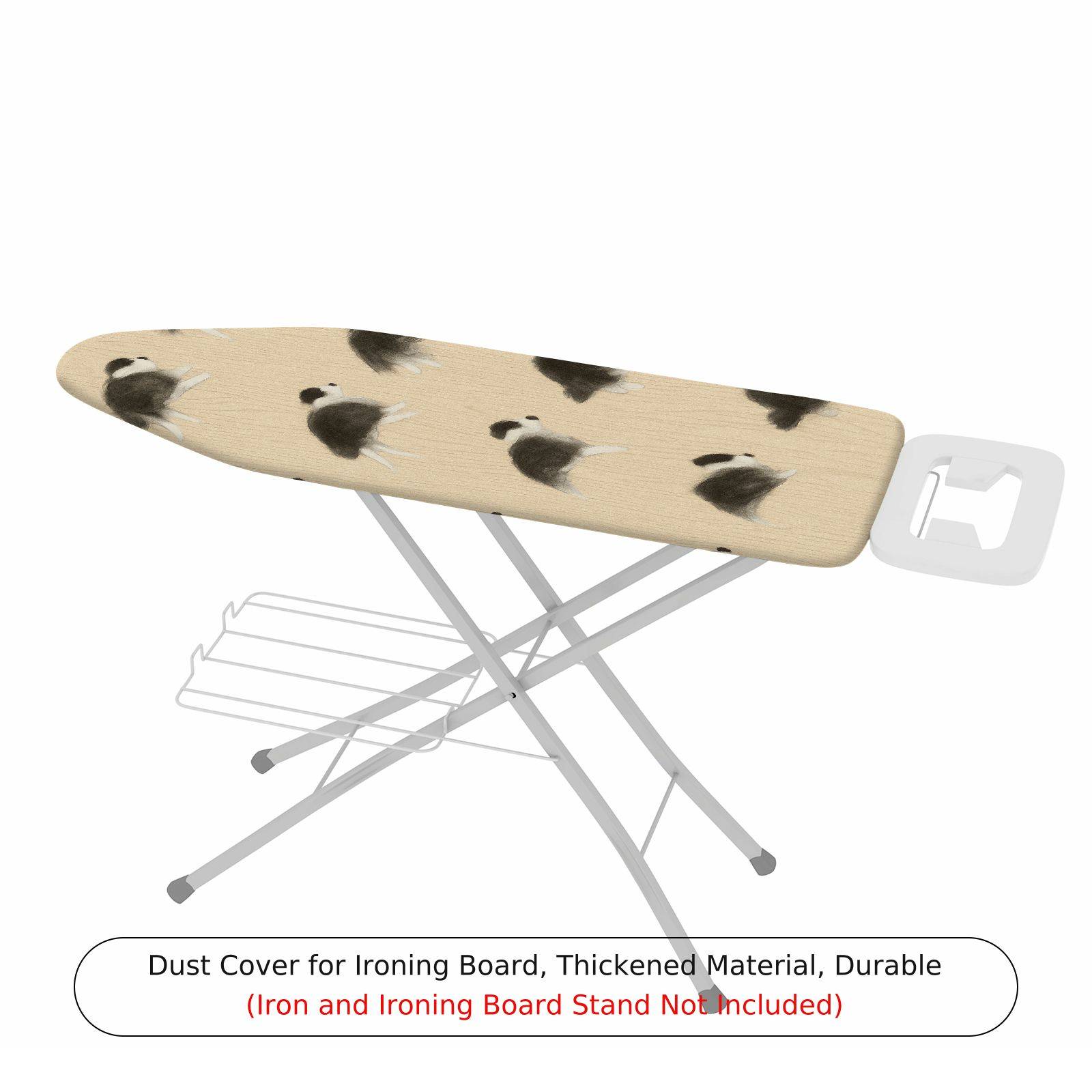1-Piece Dog Pattern Beige Cute  Ironing Board Cover, Universal Size, Without Board