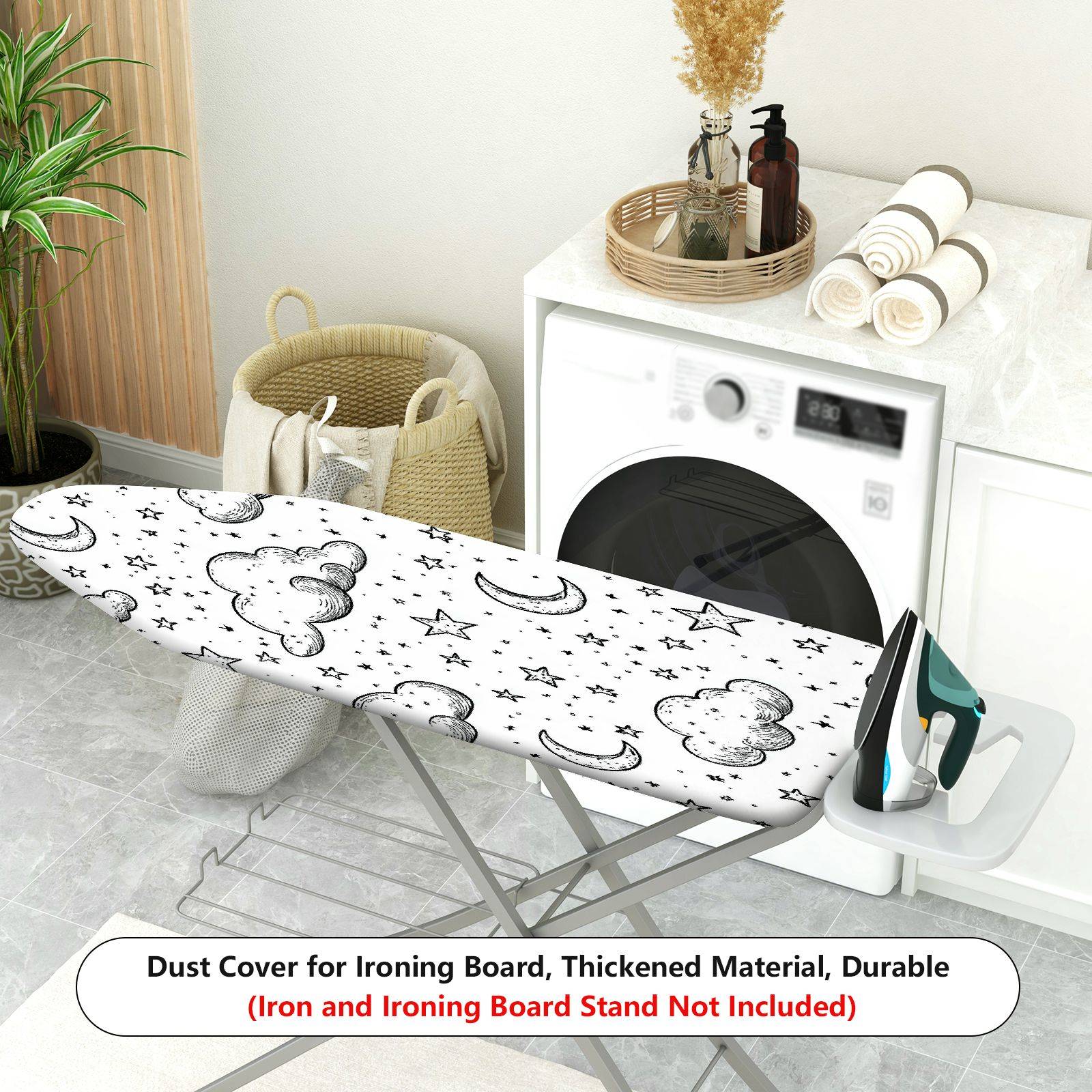 1-Piece Moon Cloud Star  Ironing Board Cover, Universal Size, Without Board