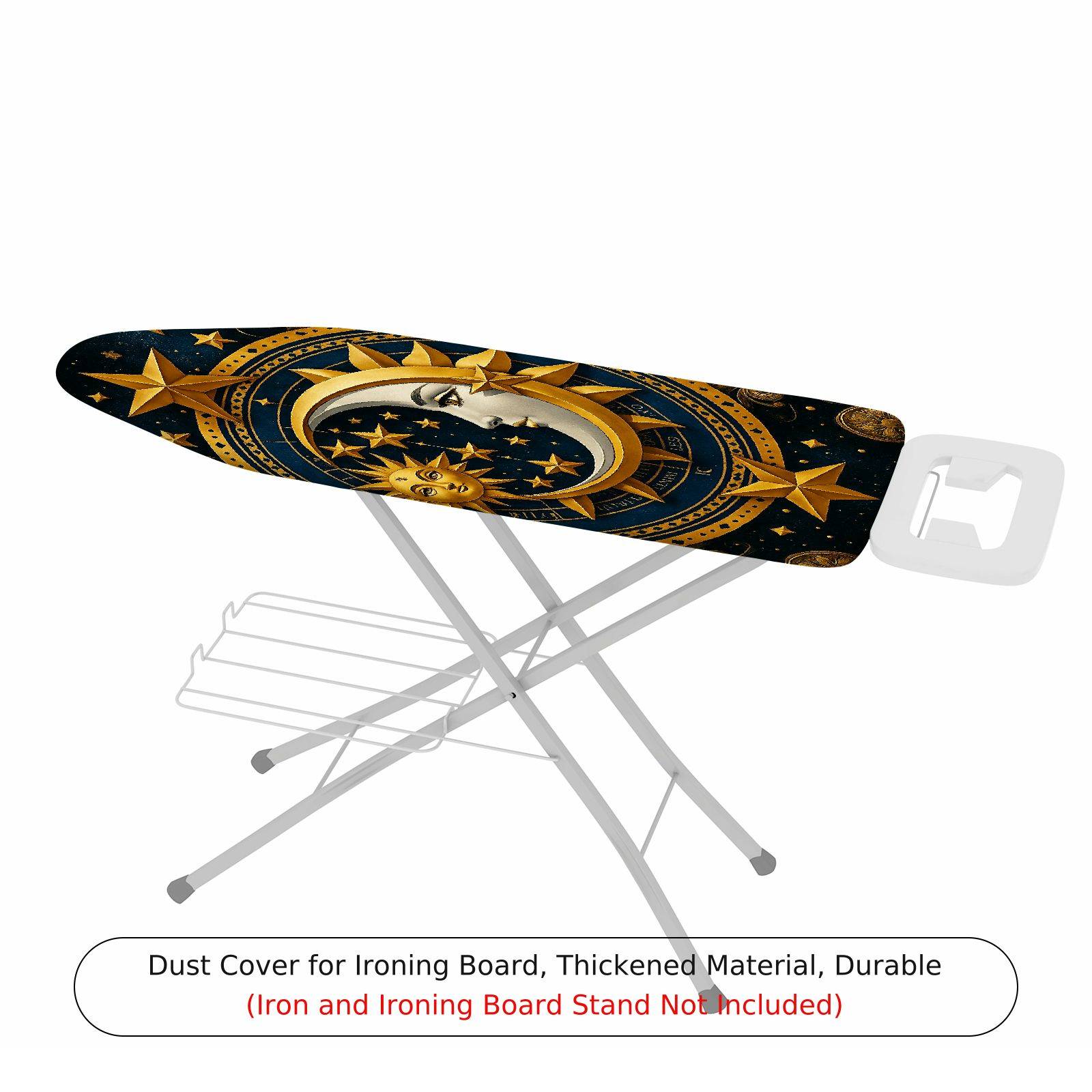 1-Piece Sun Moon Stars Celestial  Ironing Board Cover, Universal Size, Without Board