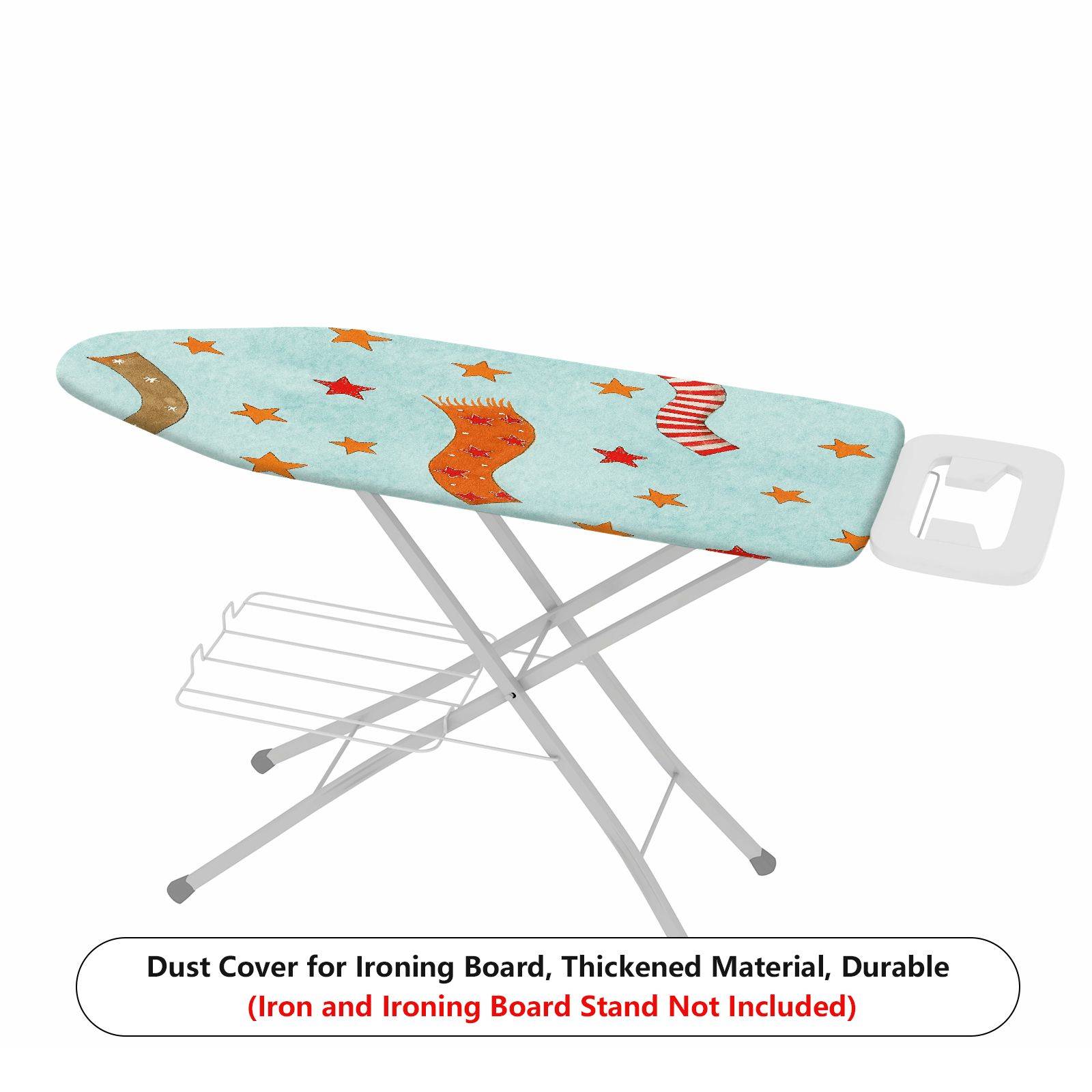 1-Piece Stars Ribbons Pattern Colorful  Ironing Board Cover, Universal Size, Without Board