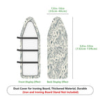 1-Piece Floral Sketch Art Stars  Ironing Board Cover, Universal Size, Without Board