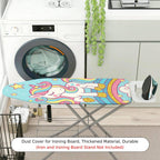 1-Piece Unicorn Rainbow Star  Ironing Board Cover, Universal Size, Without Board