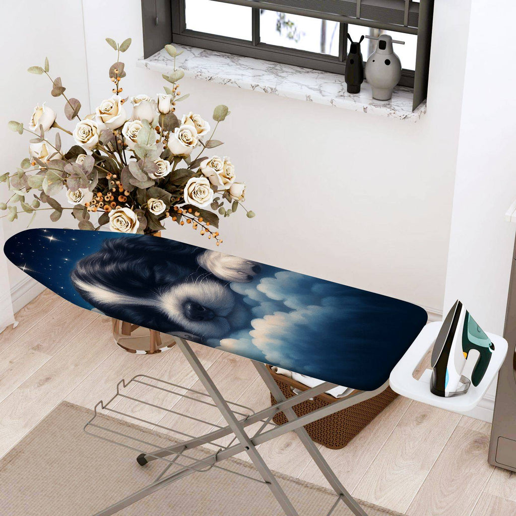 1-Piece Starry Night Puppy Sleeping Cloud  Ironing Board Cover, Universal Size, Without Board