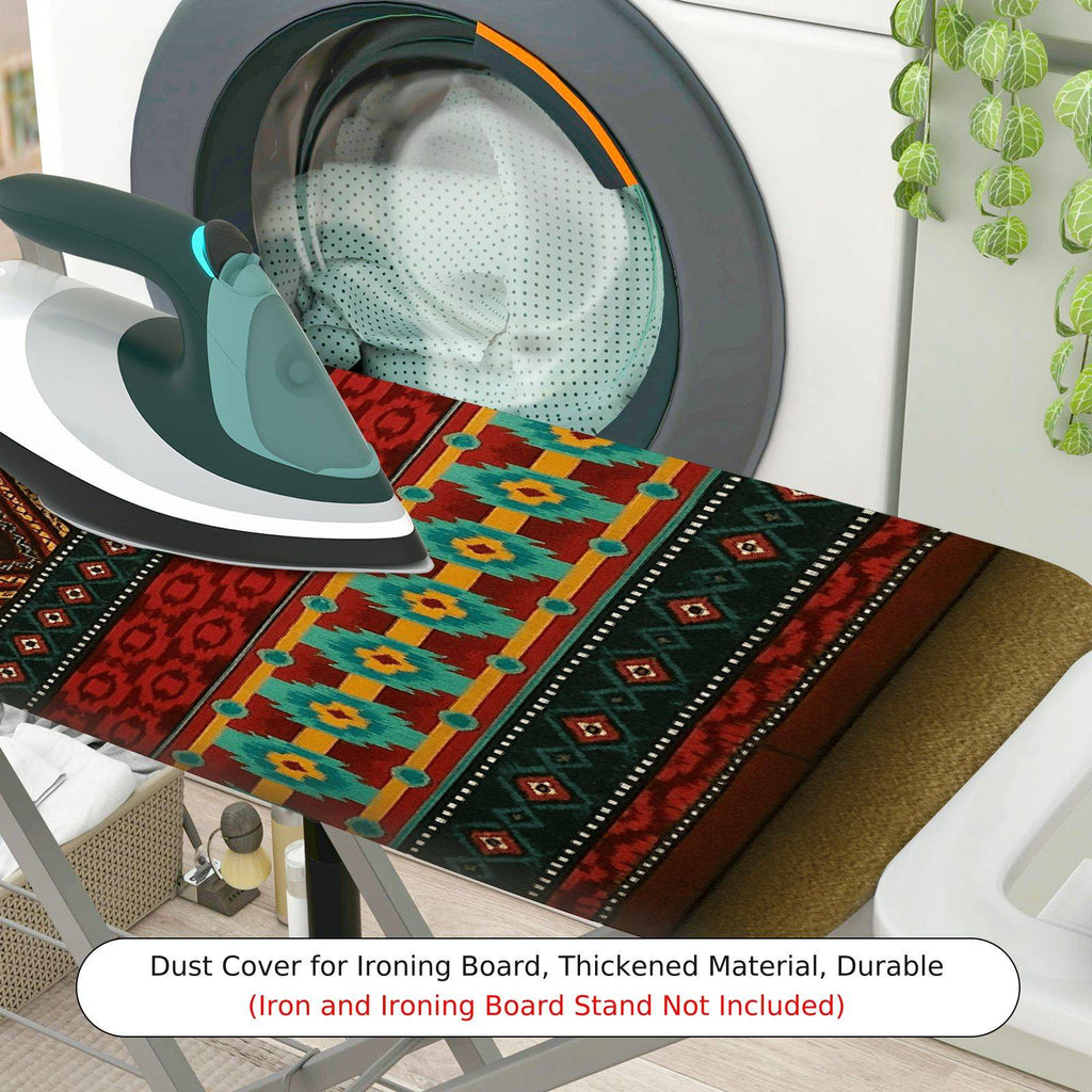 1-Piece Ethnic Retro Geometric  Ironing Board Cover, Universal Size, Without Board