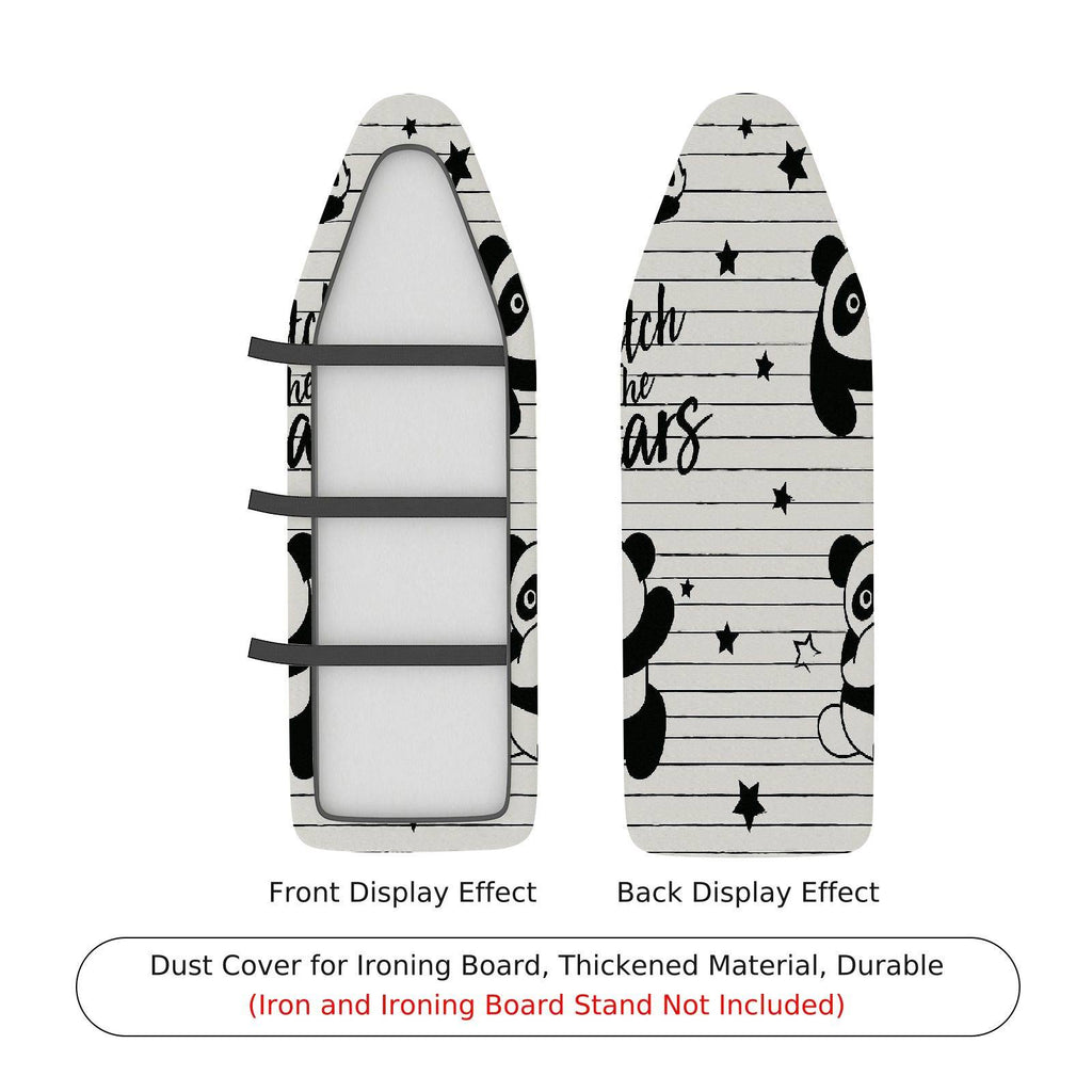 1-Piece Panda Stripes Stars  Ironing Board Cover, Universal Size, Without Board