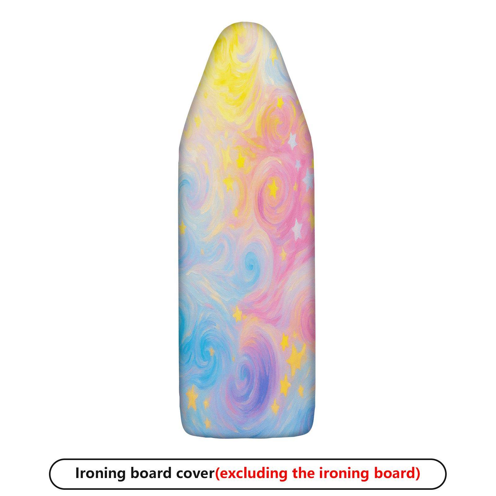 1-Piece Colorful Starry Sky Style Gentle Swirling Galaxy Household  Ironing Board Cover, Universal Size, Without Board