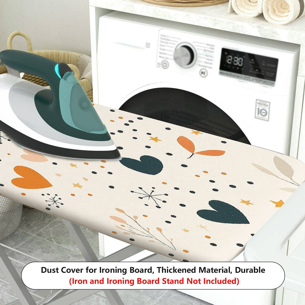 1-Piece Heart Star Floral  Ironing Board Cover, Universal Size, Without Board