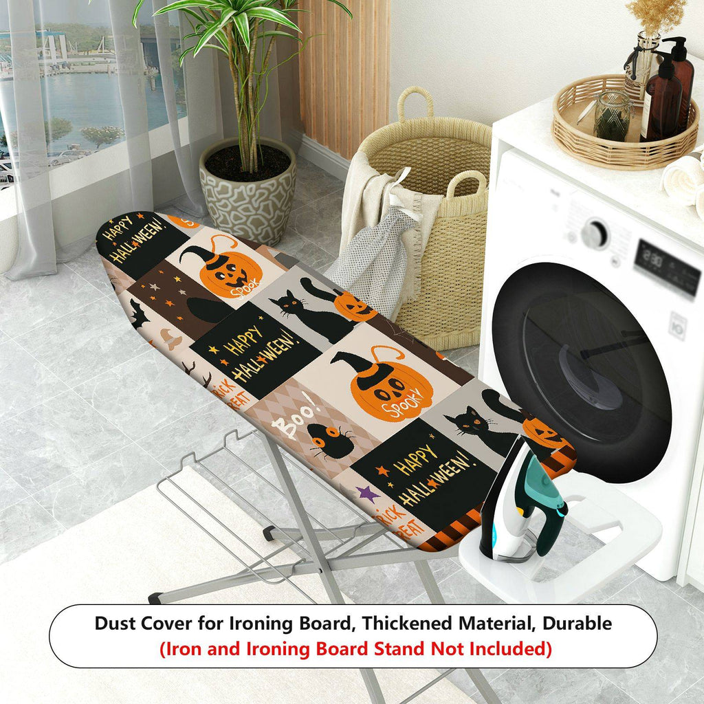 1-Piece Halloween Pumpkin Cat  Ironing Board Cover, Universal Size, Without Board